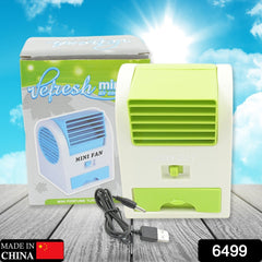 6499 Portable Air Cooler-Rechargeable Personal with Duration Desk Cooling Fan USB/Battery Powered Desk PC Laptop Air Conditioner Cooler for Home, Bedroom, Travel, and Office