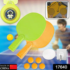 17640 Portable Indoor Hanging Table Tennis with Five Ball, Table Tennis Self Training Set