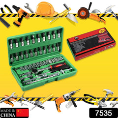 7535 Mechanic 46pc Tool Kit Set High Quality Tool Kit DeoDap