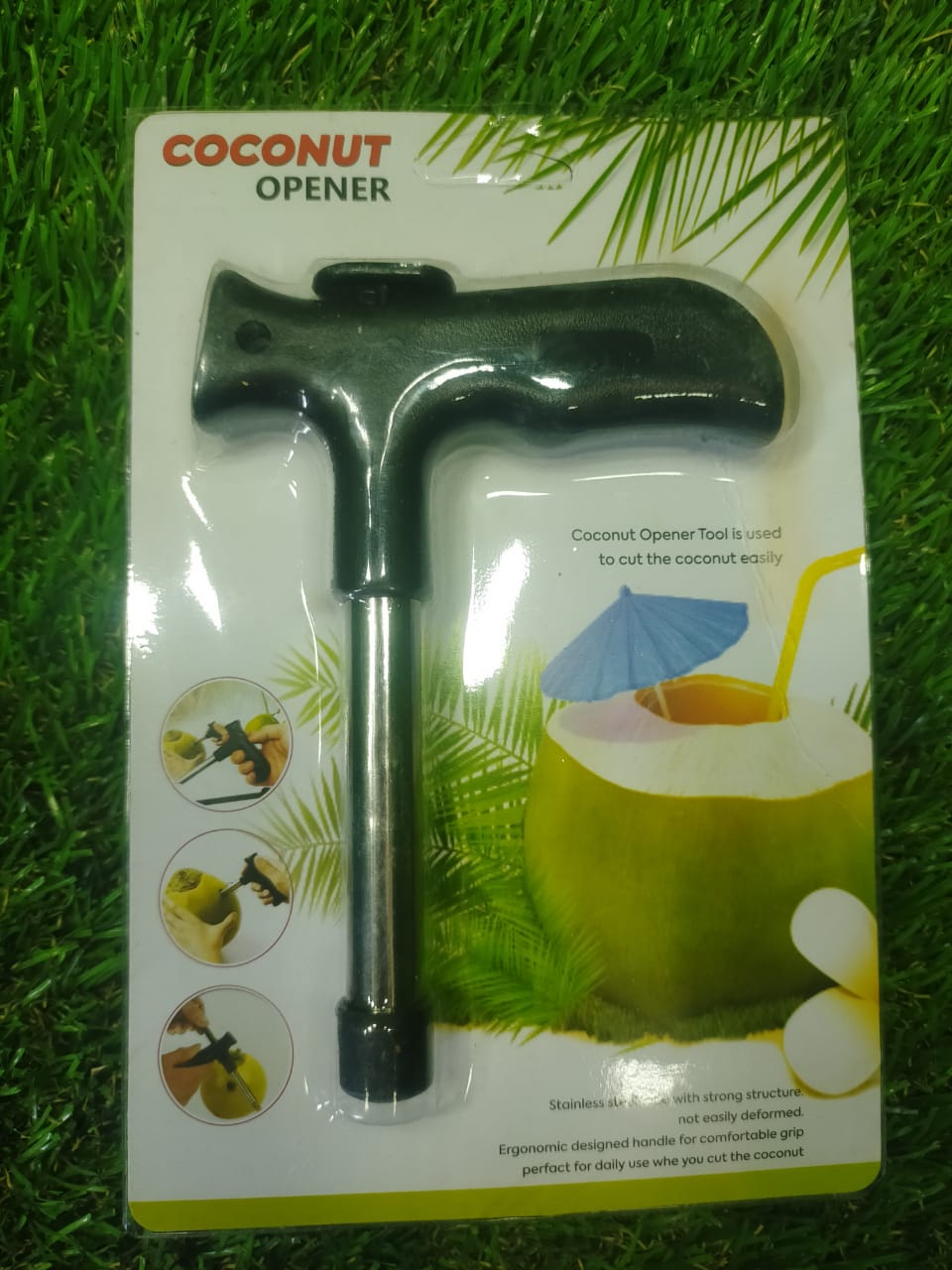 1186 Premium Coconut Opener Tool/Driller with Comfortable Grip DeoDap