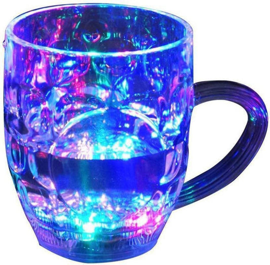 619 Led Glass Cup (Rainbow Color) DeoDap